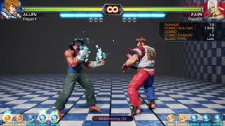 Fighting Ex Layer Beta | Allen Combos