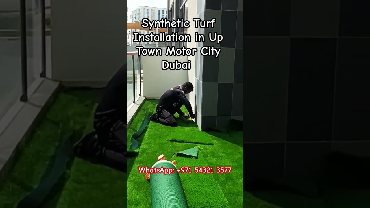 Synthetic Turf Supply  Installation Service in Up Town Motor City Dubai UAE 