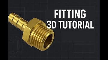 Solidworks 3D modeling tutorial | Hose Barb Adapter | #solidworks #solidworkstutorial #3dmodeling