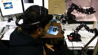 Thought or mind controlled multi-axis robot performs precision task (using BCI)