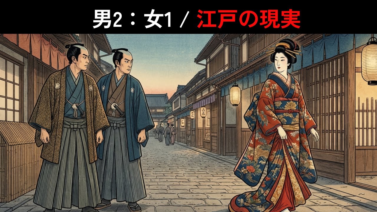 江戸の異常・独身社会。男2人に女1人のいびつな街…一生独身が“半数”だった衝撃の生き残りの掟とは？【江戸時代】