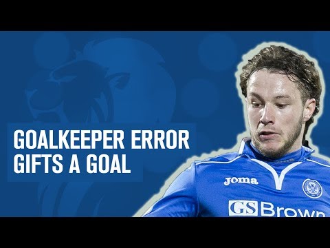 Goalkeeper drops ball into his own net!