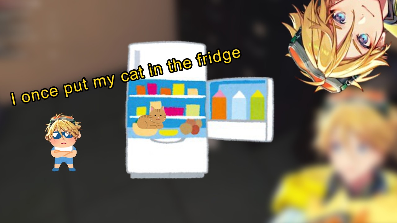 Baby Willy keep putting his cat in the fridge