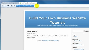 How to Install WordPress 2.9 - Part 3 of 5