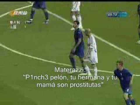 Qué dijo Materazzi a Zidane la final del cabezazo? - YouTube
