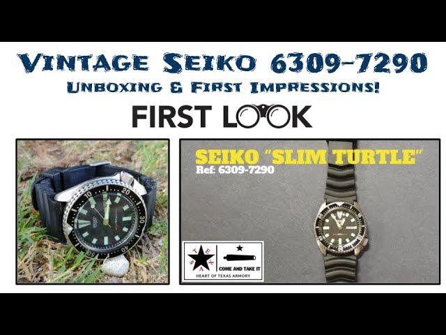 Vintage Seiko Unboxing - 6309-7290 Slim Turtle from the Philippines! -  YouTube