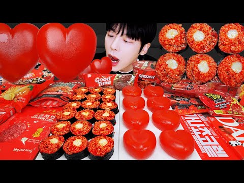 <strong>ASMR</strong> MUKBANG | 직접 만든 갤럭시 꿀젤리 레드 디저트 아이스크림 먹방 &amp; 레시피 DESSERT <strong>GALAXY</strong> HONEY JELLY CANDY