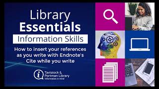 Endnote part 3 - How to insert your references as you write with Endnote's Cite while you write