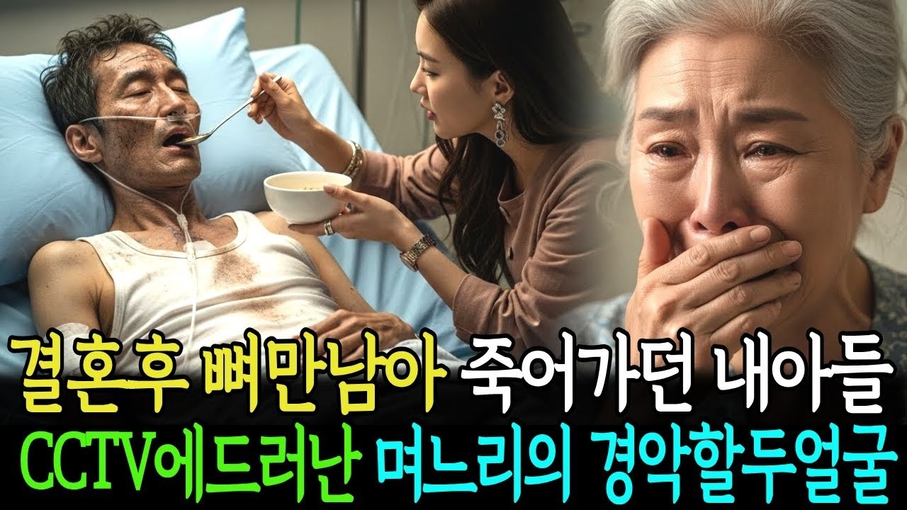 혼후 뼈만남아 죽어가던 내아들 cctv에 드러난 며느리의 경악할두얼굴