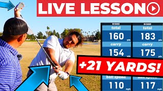 Right Hand TRICK To Compress Irons 21 MORE YARDS! (TopTracer Live Golf Lesson)