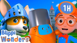 enchanted knight s journey blippi wonders educational videos
