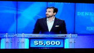 Jeopardy 2-16-11,  Man vs Machine. IBM Super computer Watson vs Ken Jennings and Brad Rutter Part 4