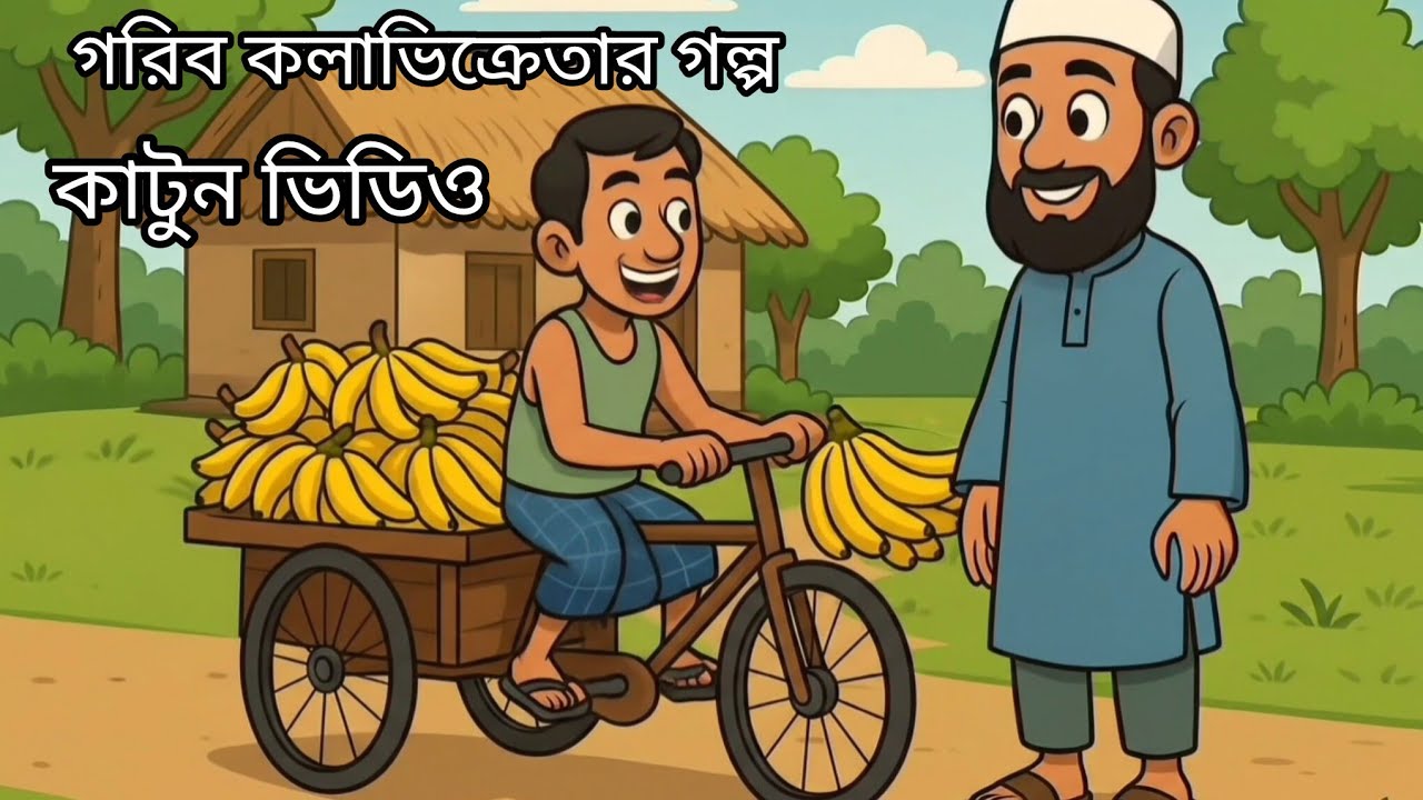 গরীব কলা বিক্রেতার গল্প কাটুন ভিডিও। Bangl motivation Story for Students