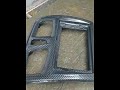 Car interior navigation carbon fiber color water transfer printing processing technology