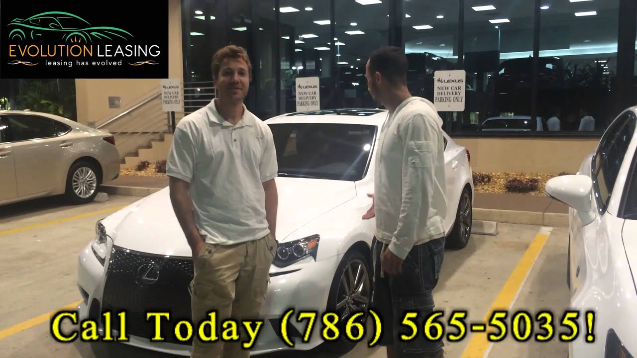 Lexus Lease Specials Miami Evolution Leasing Lexus IS 250 F Sport delivery JAN 2015 YouTube