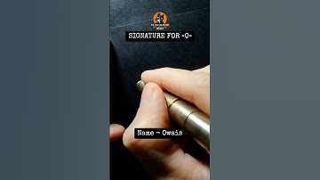 [Letter O Signature] How to Write a SIMPLE Name Signature for Owais