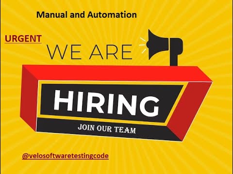 Software Testing Vacancies || Manual testing || Automation Testing Jobs ...