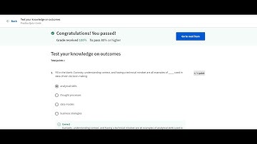 Test your knowledge on outcomes answers||Foundations: Data, Data, Everywhereby Google#Coursera