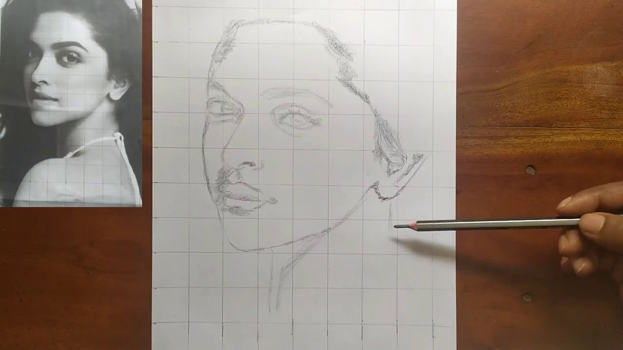 Precisely the technique of drawing the face, grid method of drawing YouTube