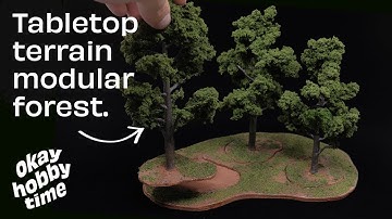 How to make easy wargaming terrain trees with Woodland Scenics!
