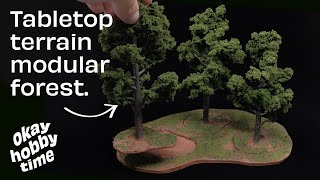 How to make easy wargaming terrain trees with Woodland Scenics!