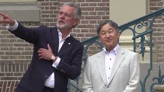 Keizer van Japan krijgt rondleiding op Paleis Het Loo