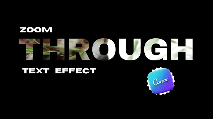Cinematic Zoom through text Effect using  Canva | Easy & stunning in canva