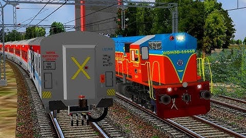 Shunting Express Coach In Indian Train Simulator in open Rail