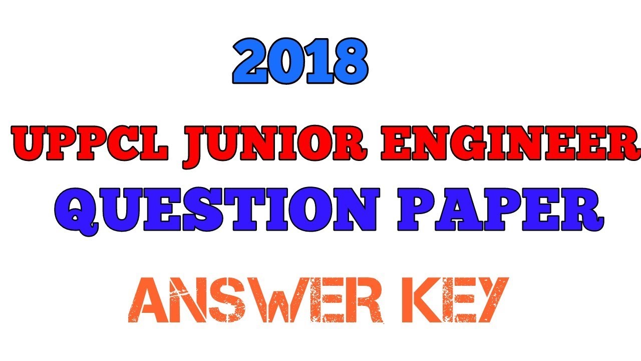 uppcl junior engineer question paper 2018 electrical youtube engineering paper print out