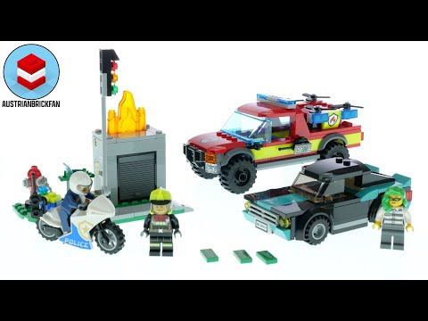 LEGO City 60319 Fire Rescue & Police Chase - LEGO Speed Build Review