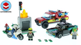 LEGO City 60319 Fire Rescue & Police Chase - LEGO Speed Build Review