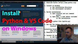How to Install Python and VS Code on Windows