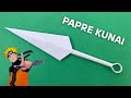 DIY A4 paper Kunai knife making  tutorial🗡️ DIY origami knife