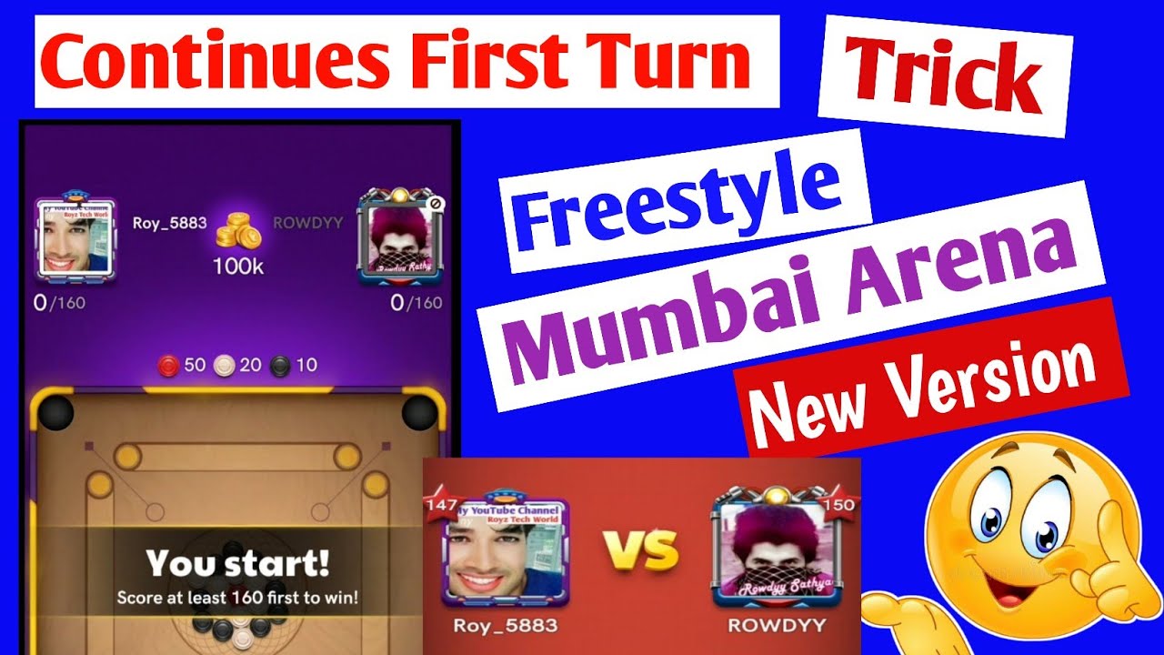 How To Get First Turn In Mumbai Arena Freestyle Fair Trick Carrom Pool🔥