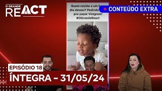 O Grande React: Lucas Selfie e Ju Nogueira recebem Vinigram