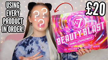 Full Face Of ADVENT CALENDAR Makeup + UNBOXING! *W7 Beauty Blast Reloaded*