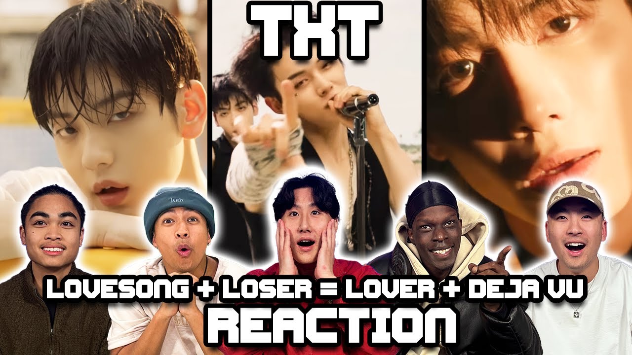 OUR FIRST TIME WATCHING TXT! | 0X1=LOVESONG + LO$ER=LO♡ER + Deja Vu