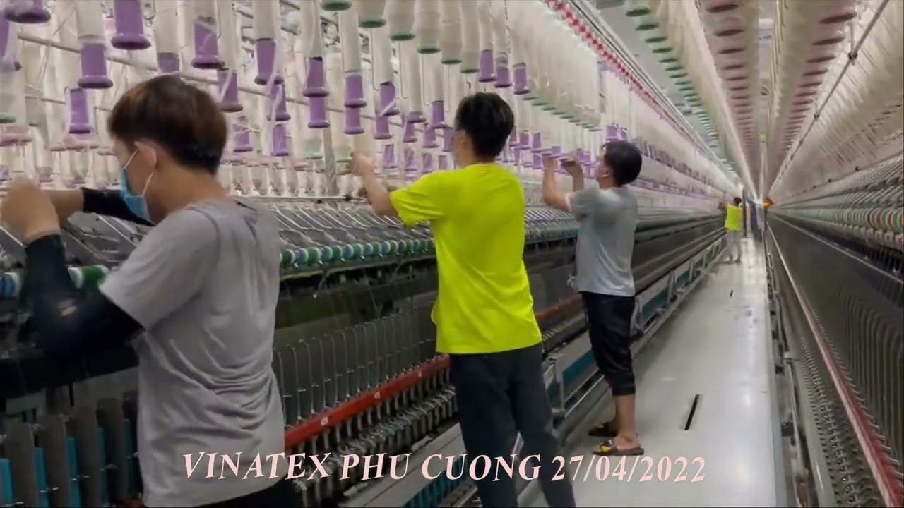 Sợi Vinatex Phú Cường quay trở lại sản xuất ngày... - youtube