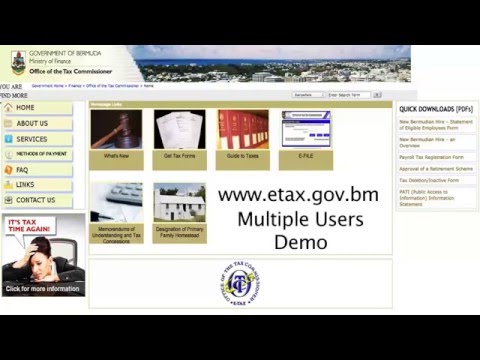 Bermuda Government E-Tax Multi-User