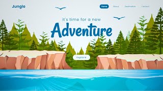 How To Make Complete Beginner Parallax Scrolling  Website | Using HTML, CSS, and JavaScript
