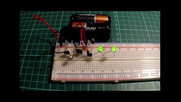 Cats Eyes using an Astable Multivibrator
