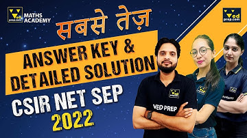 CSIR NET Maths Answer Key 2022 | Get Your Score Now