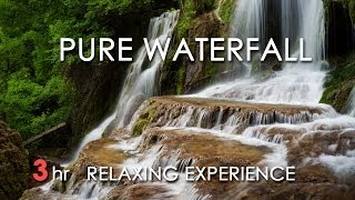 Waterfall Sounds - Relaxing Nature Video - White Noise - 3 Hours - HD 1080p - Study/ Relax/ Sleep