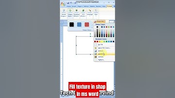 fill texture in shape un ms word #wordtutorialinhindi #msword #texture #viral #trending  #techindia