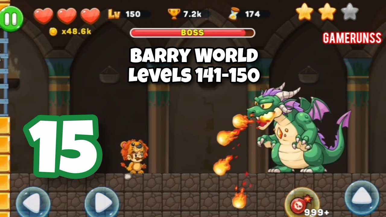Barry World Adventure - Gameplay Walkthrough Android Part 15 - Levels 141-150