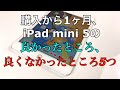 iPad mini5を1ヶ月使用して気付いた良かったこと、良くなかったこと5つ/ iPad mini5 after month review