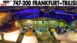 Frankfurt to Tbilisi in the Cockpit of a Classic BOEING 747-200 of GeoSky
