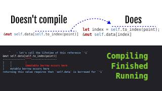 Rust Memory Safe Code Doesn't Compile When You Write it as a Single Line, Two Lines OK
