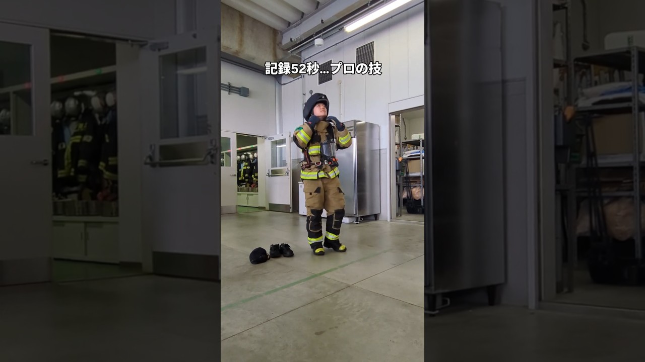 Firefighters demonstrate quick costume changes in front of
