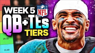 Week 5 Fantasy Football QB and TE Rankings (Top 30)